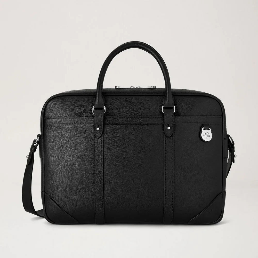 Mulberry Heritage Briefcase Black Small Classic Grain – HB5131/205A100