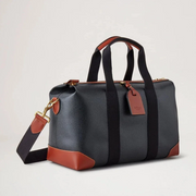 Mulberry Heritage Day Clipper Musta & Konjakki Printed BioVeg Scotchgrain 