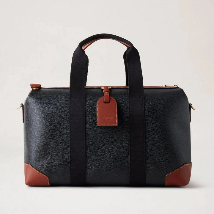 Mulberry Heritage Day Clipper Black & Cognac Printed BioVeg Scotchgrain – produktbillede 2
