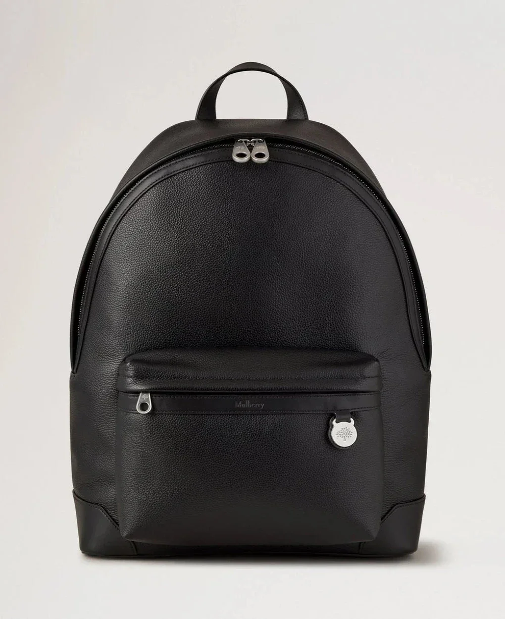 Mulberry Heritage Zipped Backpack Black Small Classic Grain – HH9925/205A100