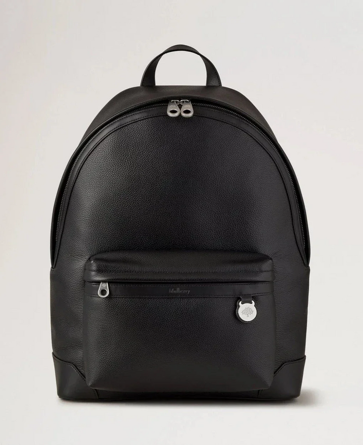 Mulberry Heritage Zipped Backpack Black Small Classic Grain – HH9925/205A100