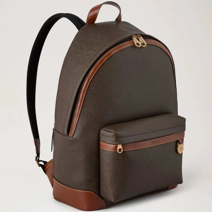 Mulberry Heritage Zipped Backpack Mole & Cognac Bio-Based Scotchgrain – produktbillede 2