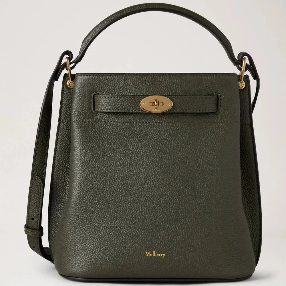 Mulberry Islington Bucket Juniper Green Small Classic Grain – HH9390/205Q749
