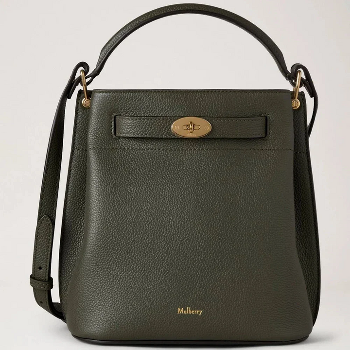 Mulberry Islington Bucket Juniper Green Small Classic Grain – HH9390/205Q749