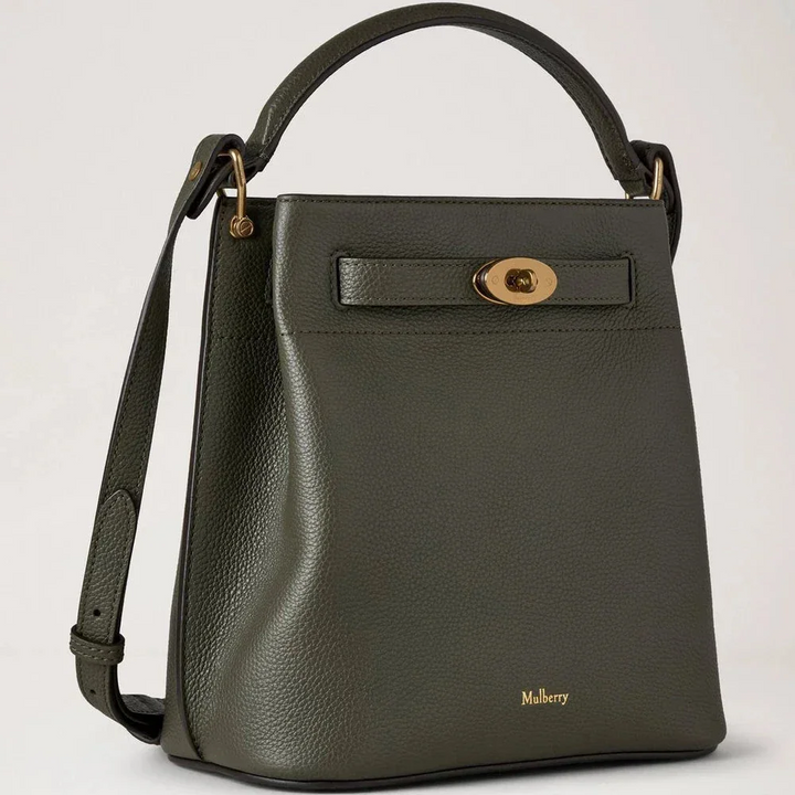 Mulberry Islington Bucket Juniper Green Small Classic Grain – produktbillede 2