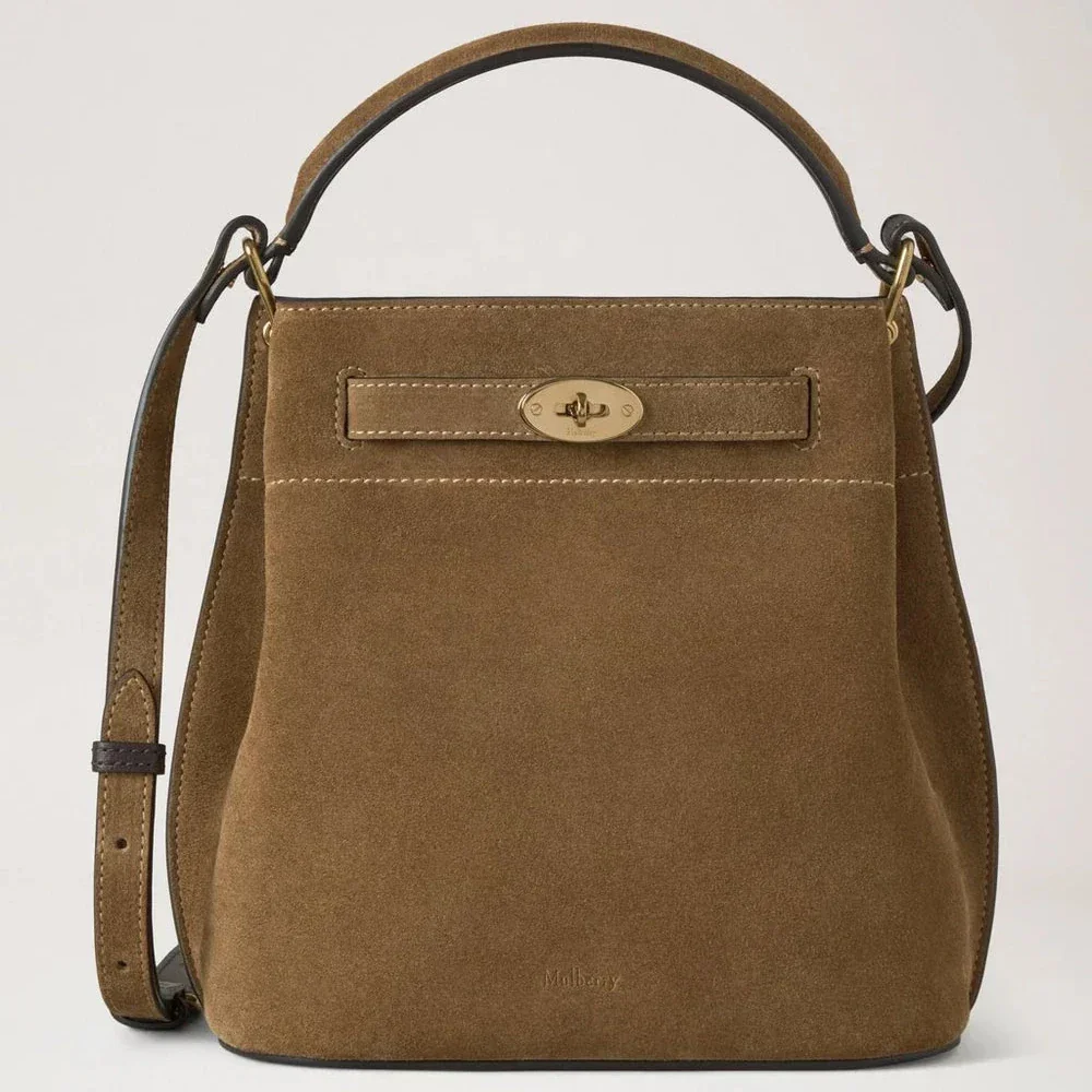 Mulberry Islington Bucket Salcombe Sand Suede – HH9884/047P705