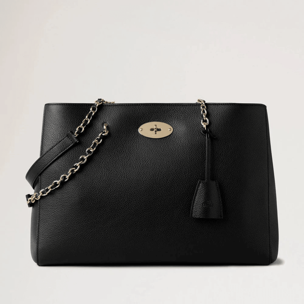 Mulberry Lily Chain Tote Small Classic Grain Black – HH9576/205A100