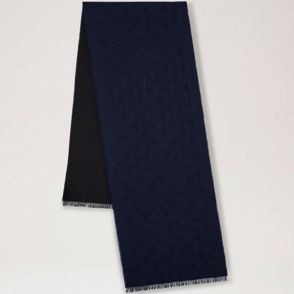 Mulberry Mens Scarf Tree Jacquard Midnight – VS4784/950U135