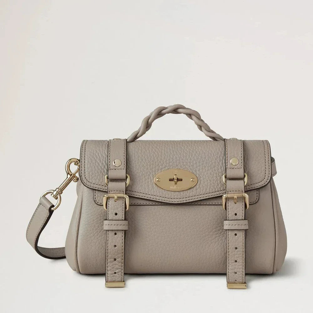Mulberry Mini Alexa Cashmere Taupe Heavy Grain – RL6595/736F924