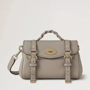 Mulberry Mini Alexa Cashmere Taupe Heavy Grain 