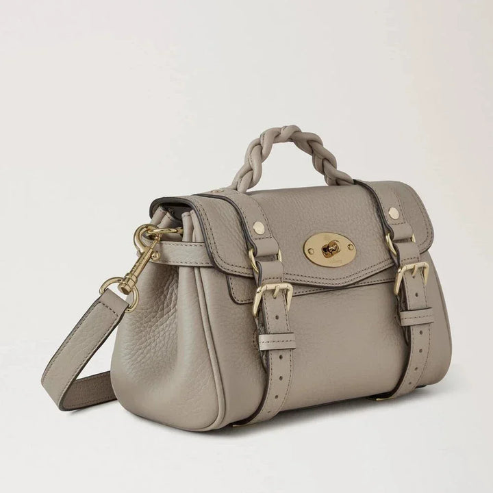 Mulberry Mini Alexa Cashmere Taupe Heavy Grain – produktbillede 2