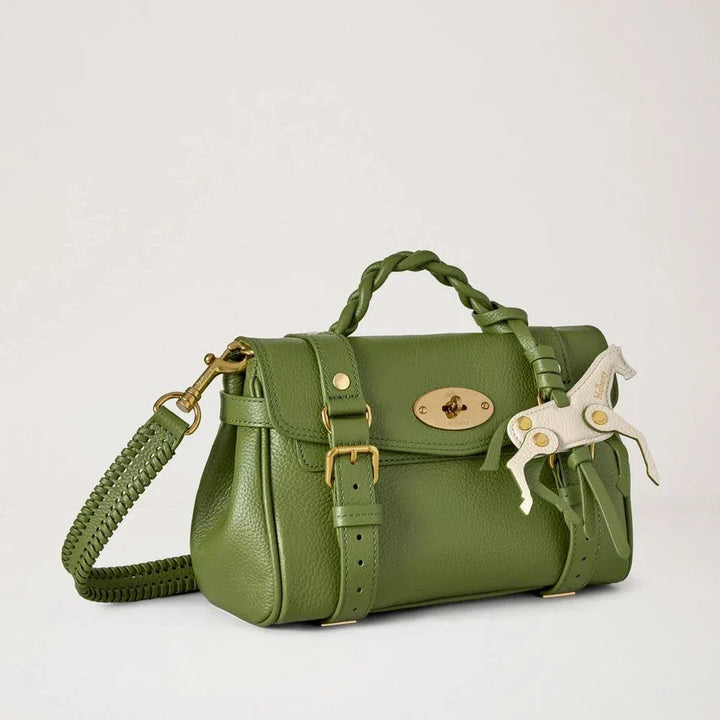 Mulberry Mini Alexa Chalk Horse Fern & Chalk Small Classic Grain – produktbillede 2