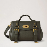 Mulberry Mini Alexa Juniper Green Heavy Grain 