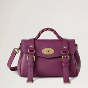 Mulberry Mini Alexa Orchid Bloom Heavy Grain 
