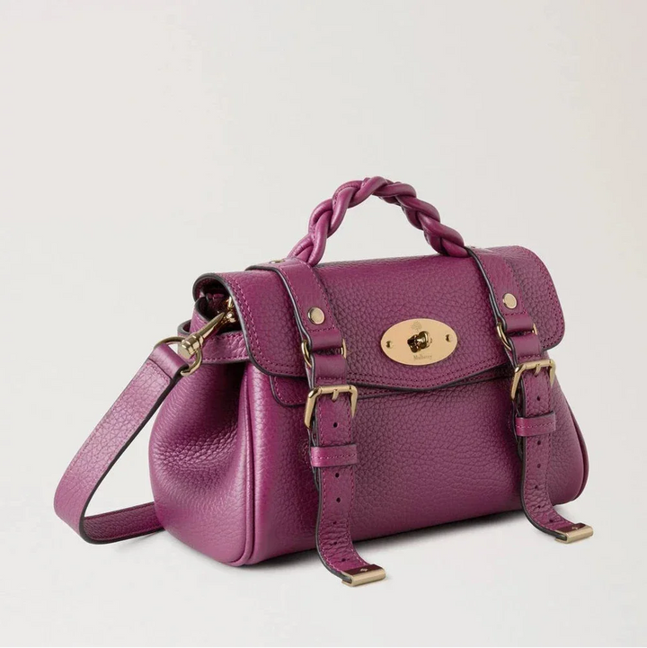 Mulberry Mini Alexa Orchid Bloom Heavy Grain – produktbillede 2