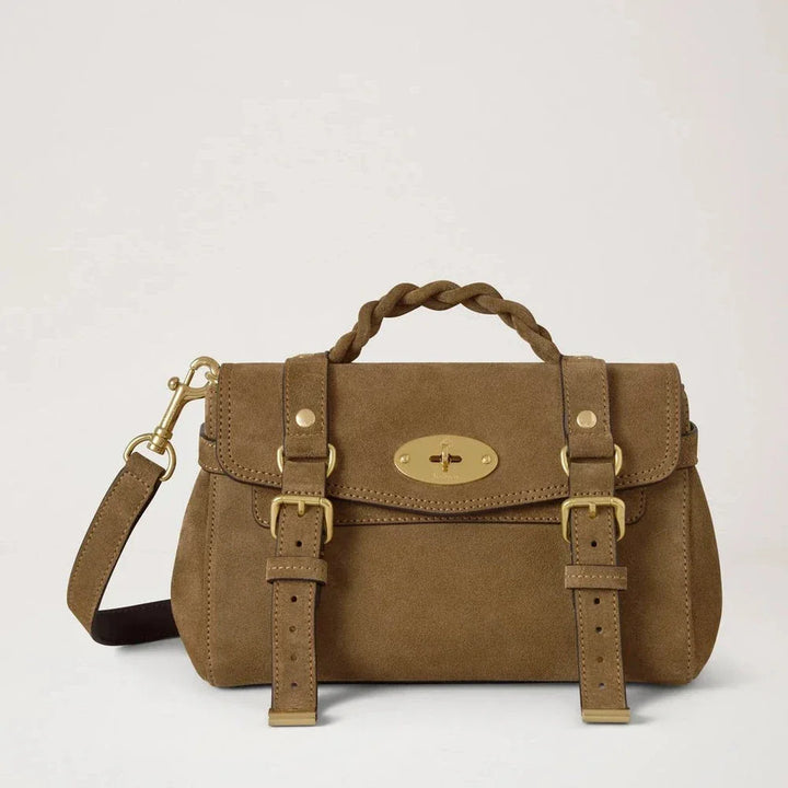 Mulberry Mini Alexa Salcombe Sand Suede – RL8924/731P705