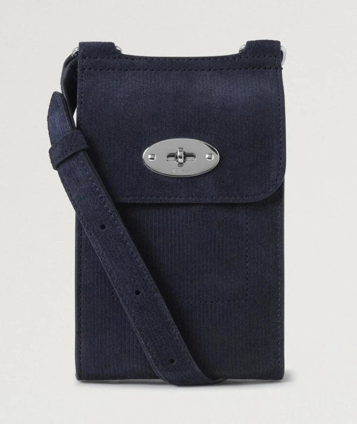 Mulberry Mini Antony Pouch Corduroy Suede Night Sky – RL8677/684U888