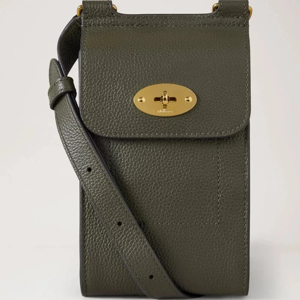 Mulberry Mini Antony Pouch Small Classic Grain Juniper Green – RL6872/205Q749
