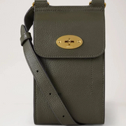 Mulberry Mini Antony Pouch Small Classic Grain Juniper Green 