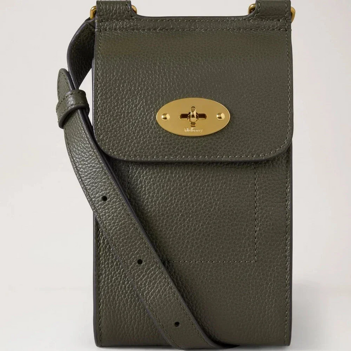 Mulberry Mini Antony Pouch Small Classic Grain Juniper Green – RL6872/205Q749