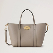 Mulberry Mini Bayswater Tote Small Classic Grain Cashmere Taupe 
