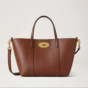 Mulberry Mini Bayswater Tote Small Classic Grain kaksivärinen tammi 