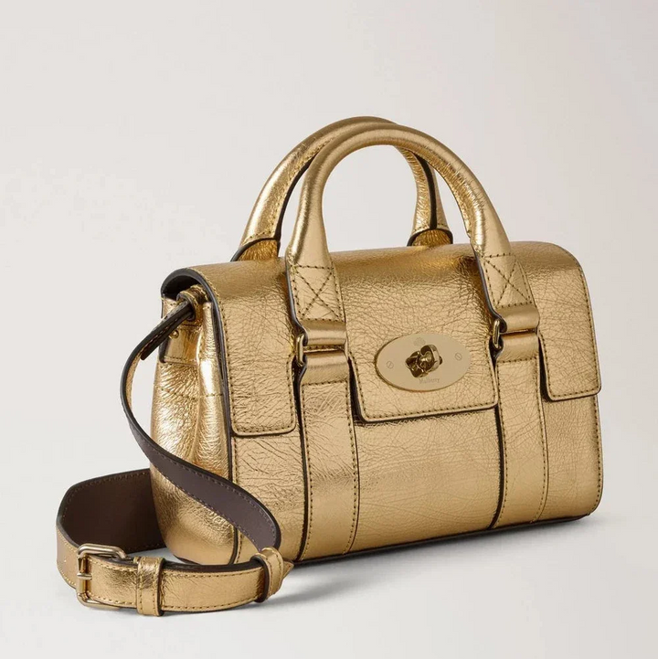 Mulberry Mini Heritage Bayswater Metallic Somerset Gold – produktbillede 2