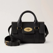 Mulberry Mini Heritage Bayswater Small Classic Grain Musta 