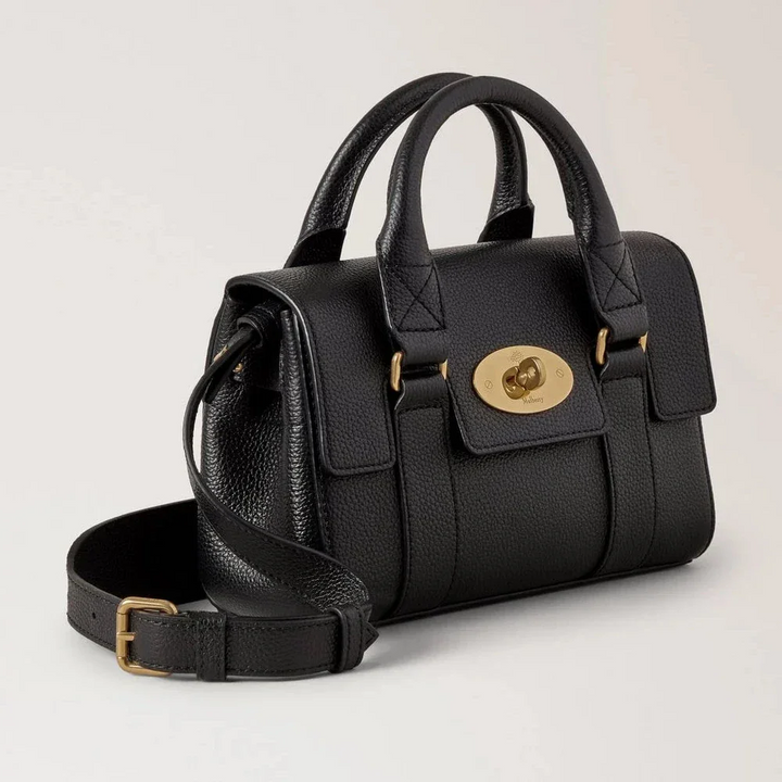 Mulberry Mini Heritage Bayswater Small Classic Grain Black – produktbillede 2