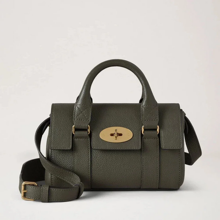 Mulberry Mini Heritage Bayswater Small Classic Grain Juniper Green – RL8928/205Q749