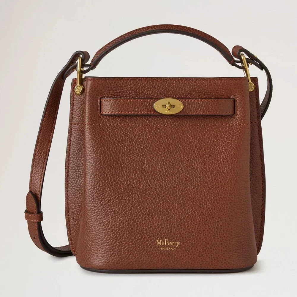 Mulberry Mini Islington Bucket Oak Two-Tone Small Classic Grain – RL8854/552G110