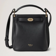 Mulberry Mini Islington Bucket pieni Classic Grain musta 