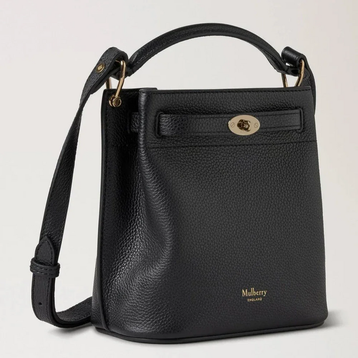 Mulberry Mini Islington Bucket Small Classic Grain Black – produktbillede 2