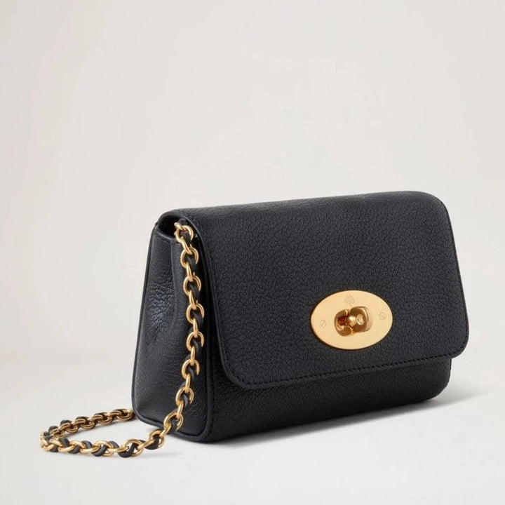 Mulberry Mini Lily Glossy Goat Black - New Size – produktbillede 2