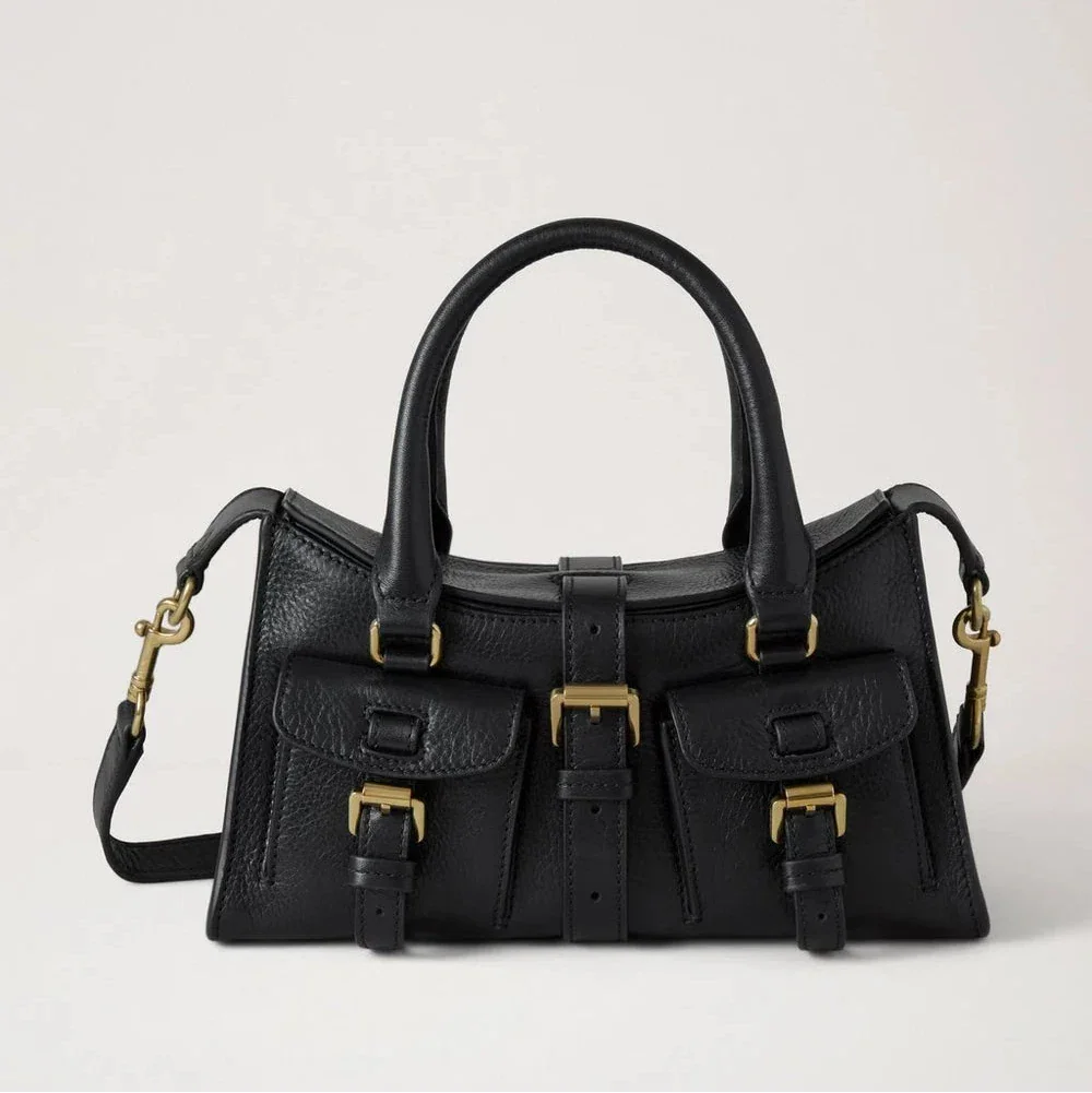 Mulberry Mini Roxanne High Shine Leather Black – HH9888/213A100