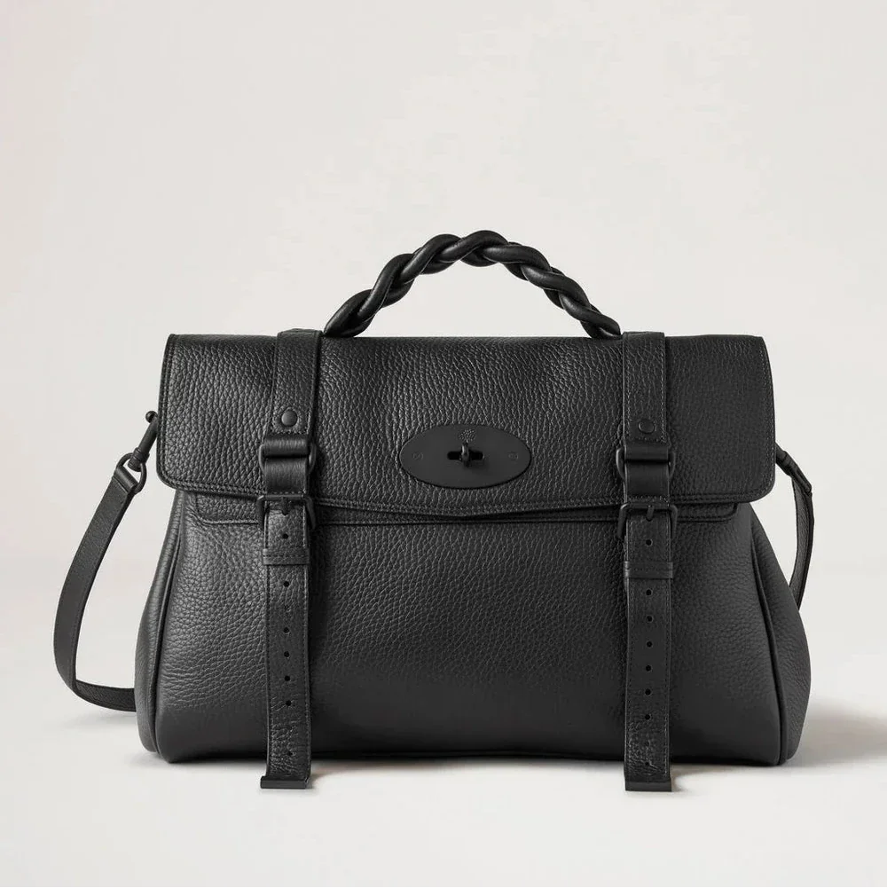 Mulberry Oversized Black Alexa Heavy Grain – HH6884/736A100