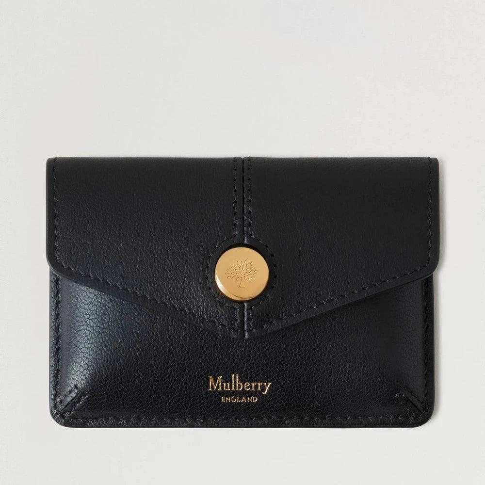 Mulberry Press Stud Coin Pouch Black Micro Classic Grain – RL8709/587A100