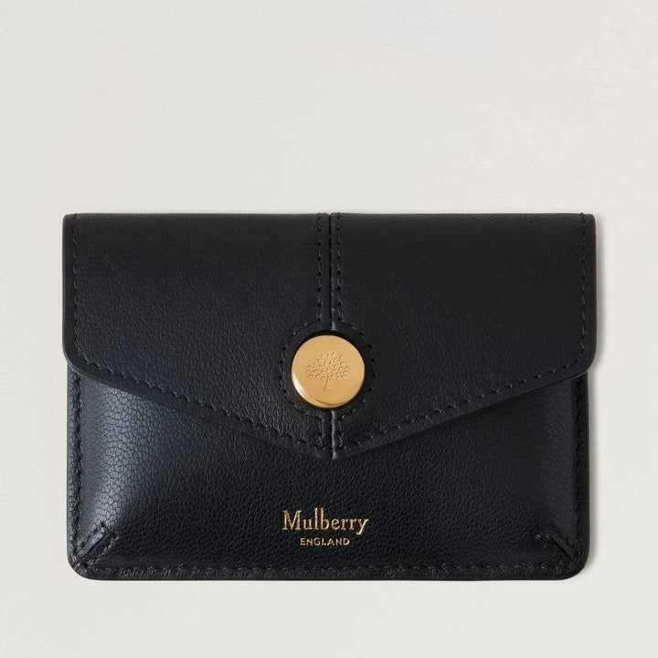 Mulberry Press Stud Coin Pouch Black Micro Classic Grain – RL8709/587A100