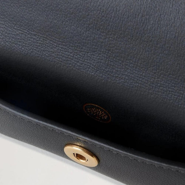 Mulberry Press Stud Coin Pouch Black Micro Classic Grain – produktbillede 2