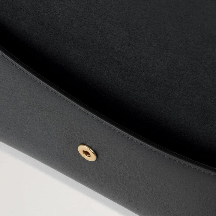 Mulberry Press Stud Envelope Pouch Black Micro Classic Grain – produktbillede 2