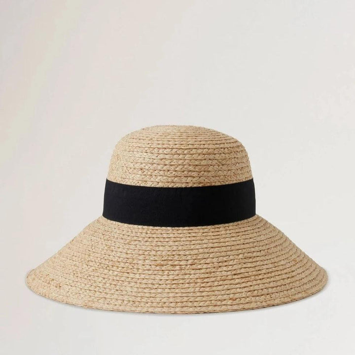 Mulberry Raffia Sun Hat Wide Brim – produktbillede 2