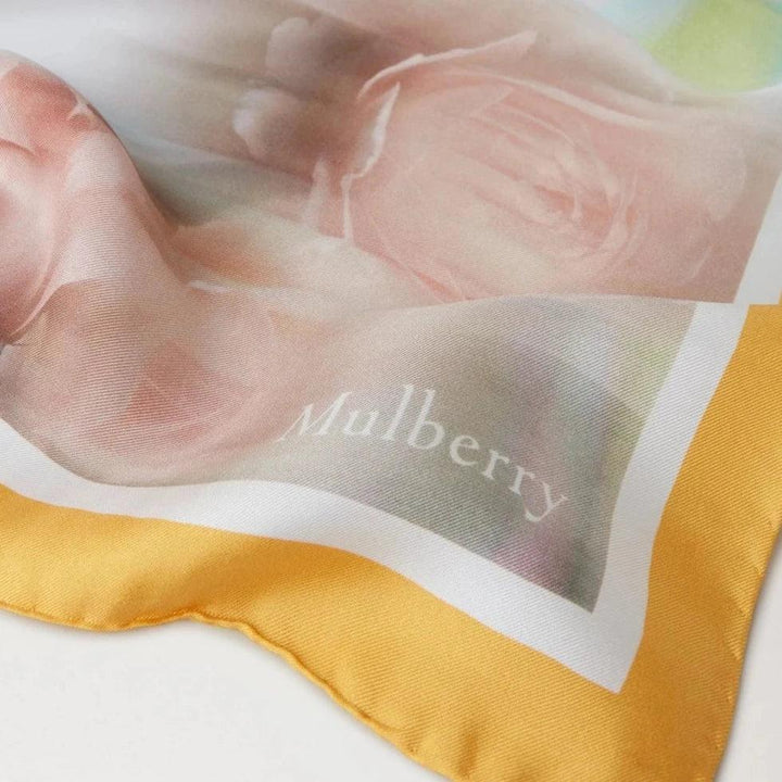 Mulberry Rose And Blur Border Square Scarf – VS4804/032N690