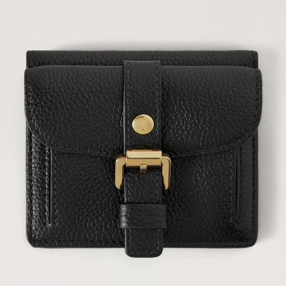 Mulberry Roxanne Wallet Black Small Classic Grain – RL8903/205A100