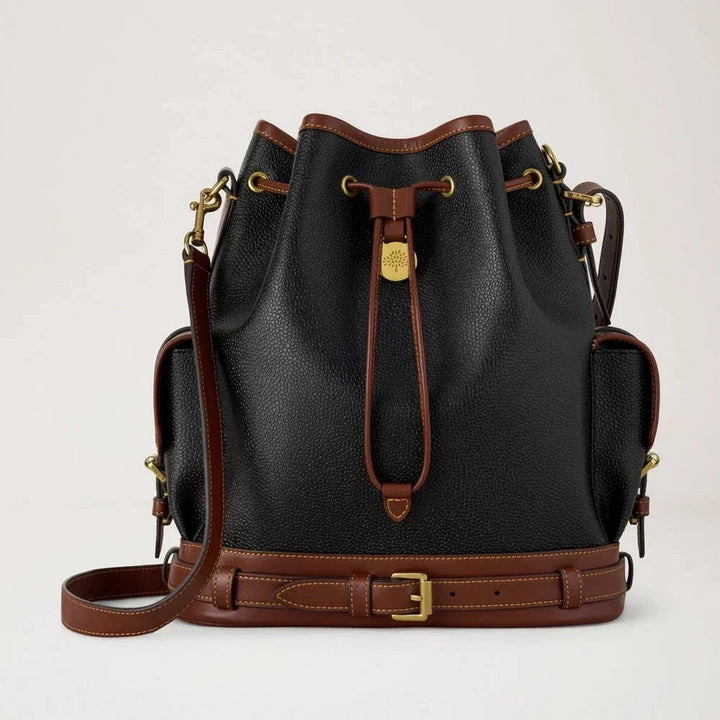 Mulberry Scotchgrain Bucket Black & Cognac Bio-Based Scotchgrain – HH0016/127A340