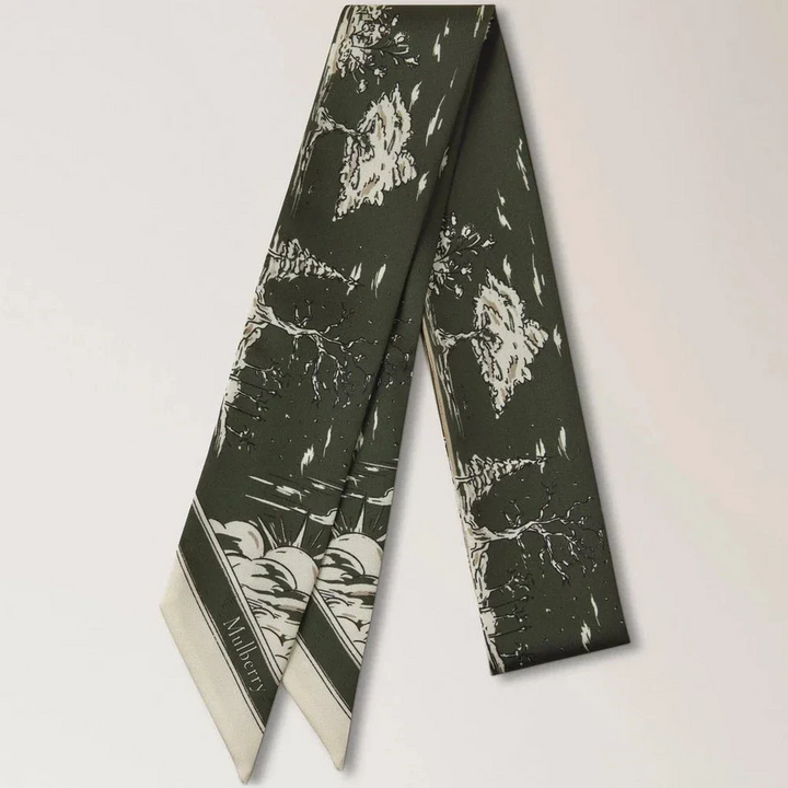 Mulberry Skinny Scarf - British Park Juniper Green – VS4867/145Q749