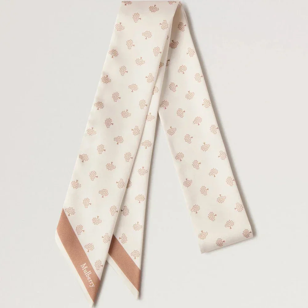 Mulberry Skinny Scarf - Mulberry Tree Eggshell – VS4774/984H687