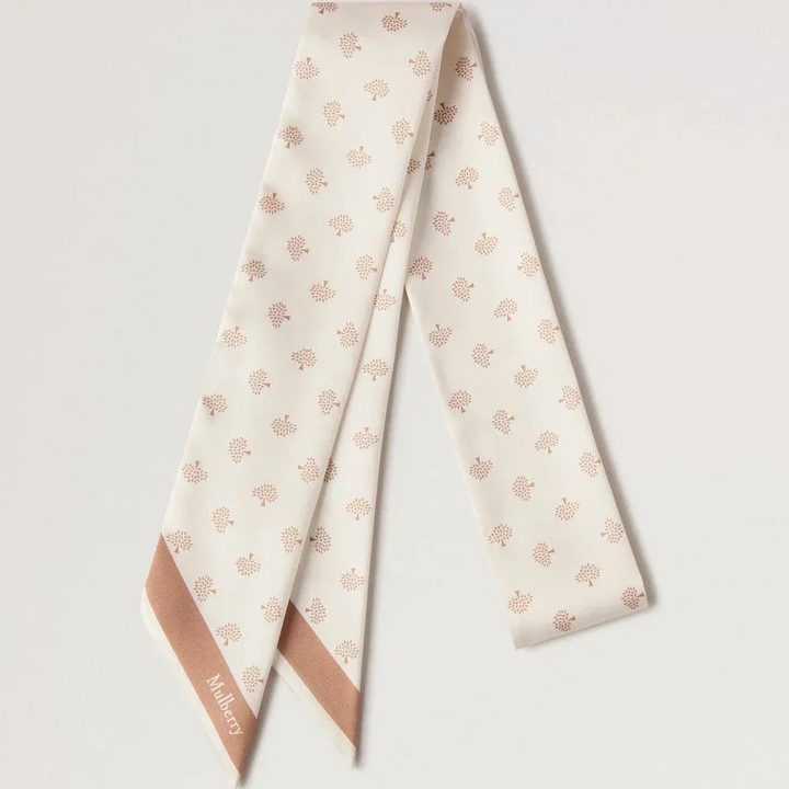 Mulberry Skinny Scarf - Mulberry Tree Eggshell – VS4774/984H687