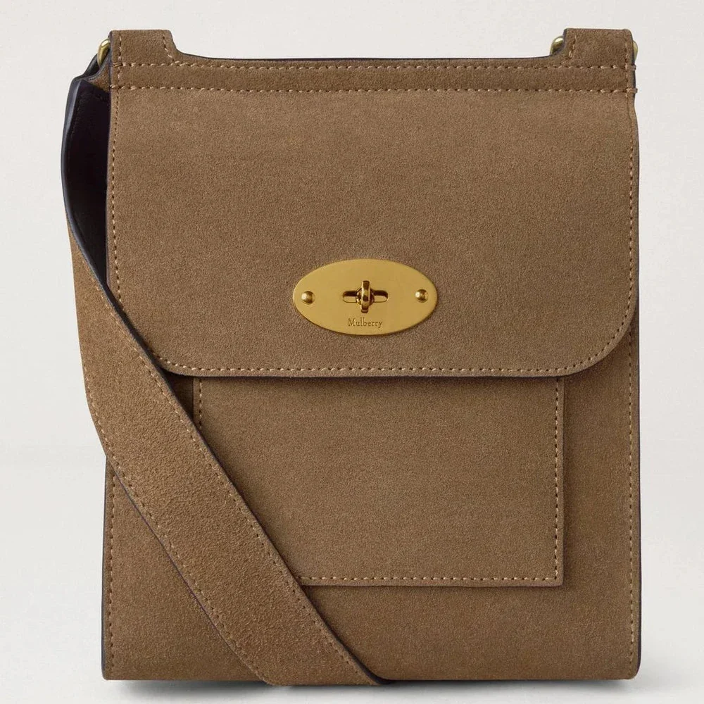 Mulberry Small Antony N Salcombe Sand Suede – HH9893/047P705