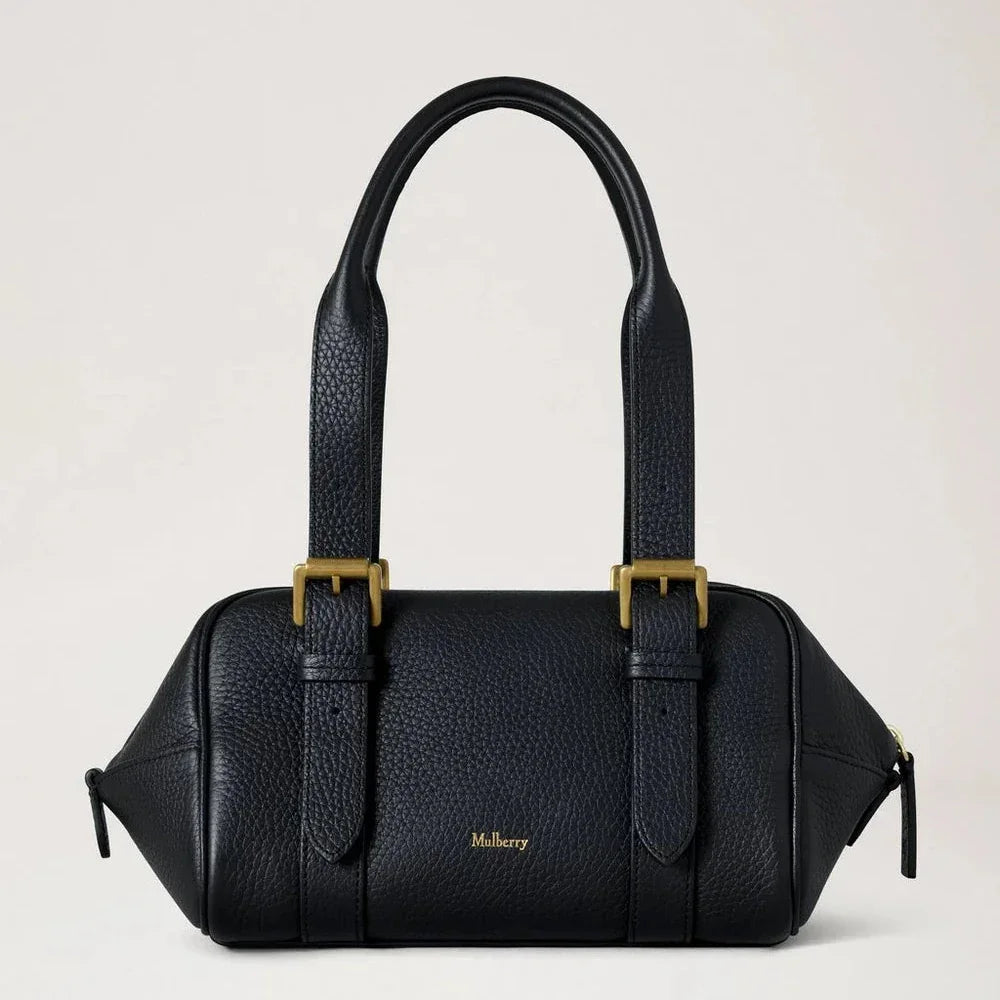 Mulberry Small Boston Black Heavy Grain – HH0020/736A100