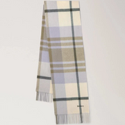 Mulberry Small Check merinovillahuivi Eggshell & Olive 